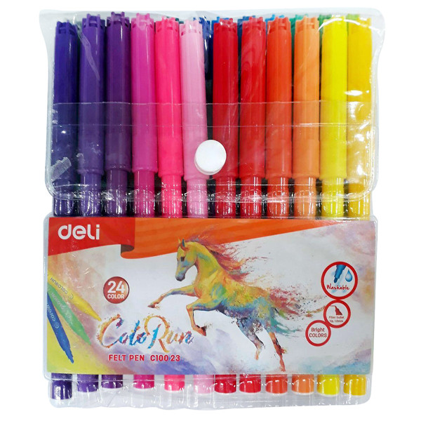 Bút dạ 24 màu Deli C10023